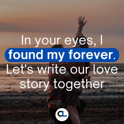 Romantic engagement captions: