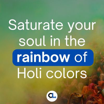 Colorful Holi Caption