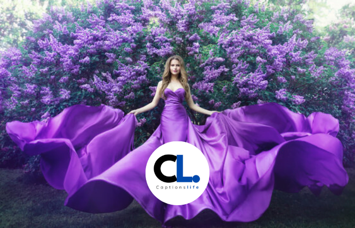Purple Dress Captions