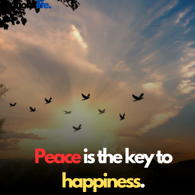 Peace caption