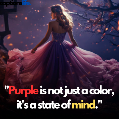 Purple Dress Captions