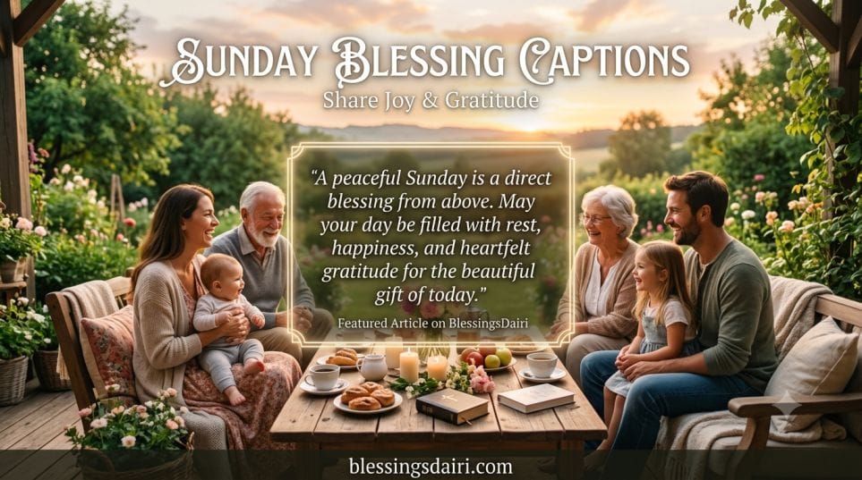 Best Sunday Blessing Captions